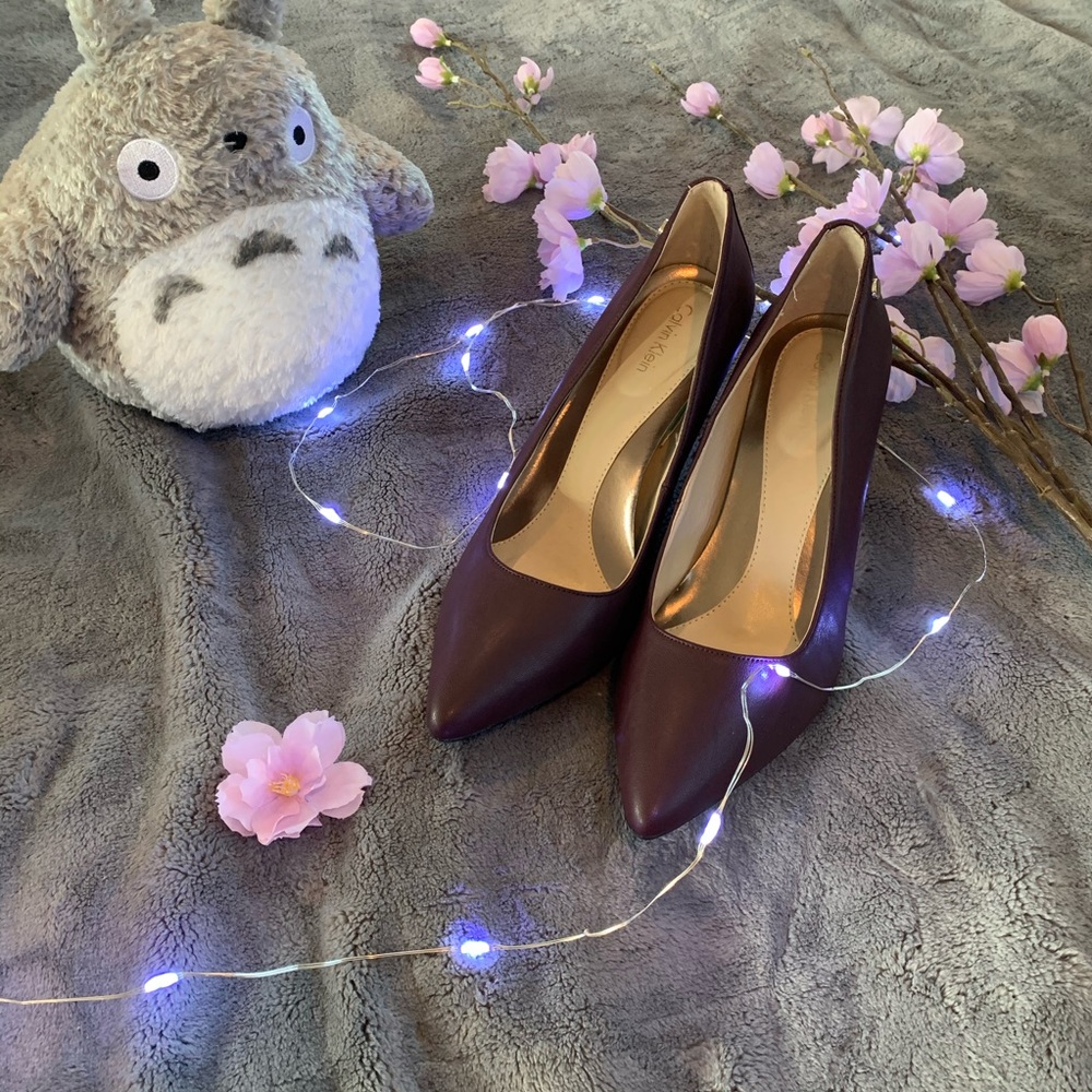 Calvin Klein Plum Heels